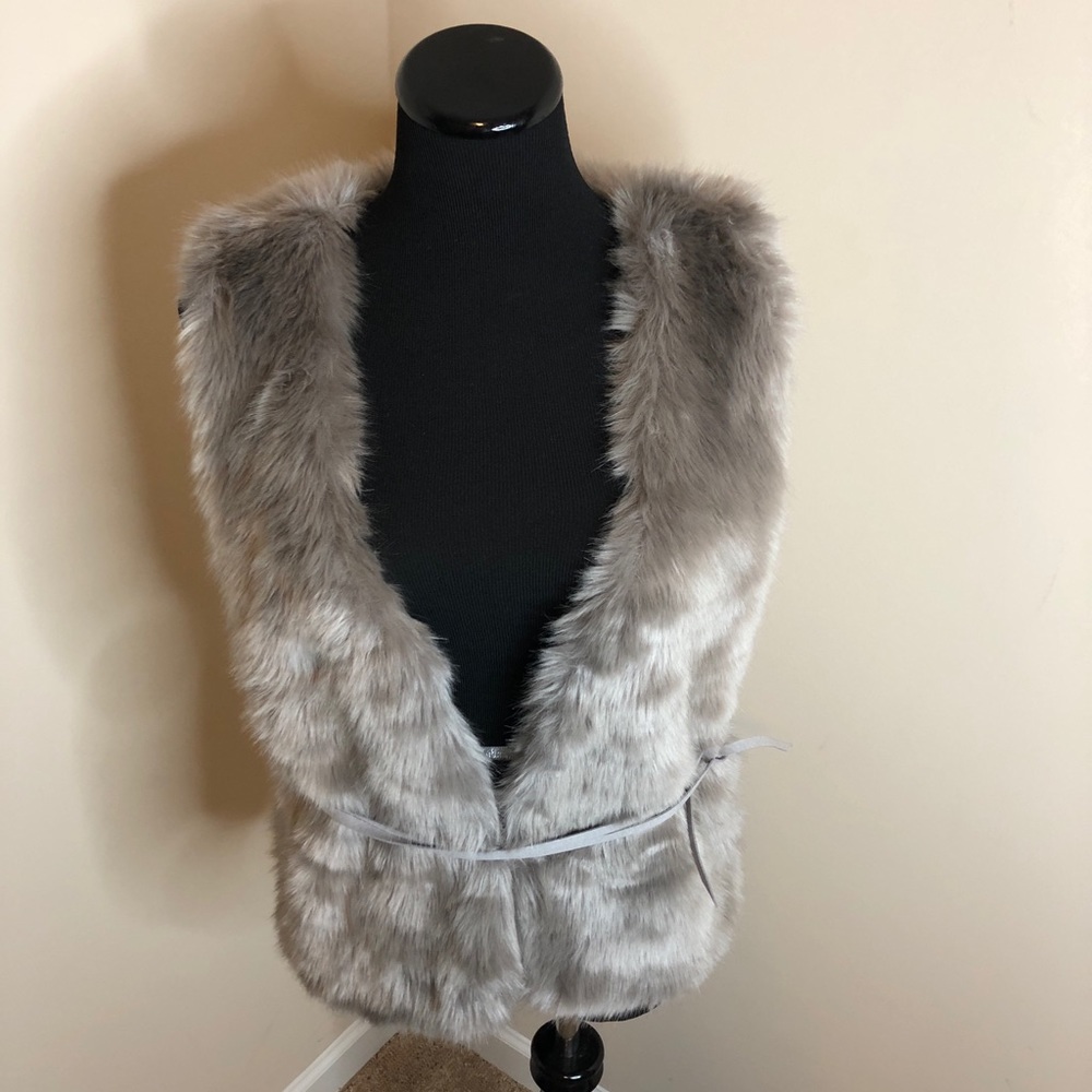 Gray Fur Vest